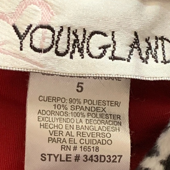 Youngland Cheetah Print Christmas Dress Girl’s Size 5 - Picture 4 of 4